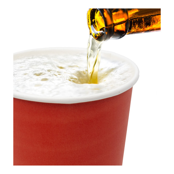 Cardboard Cup “Colores” Red 600ml Ø9,4cm (320 Units)