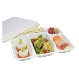 Sucarcane Lid for Tray 5C 30x24cm (50 Units) 
