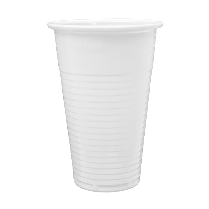 Plastic Cup PP White 220ml (3.000 Units)