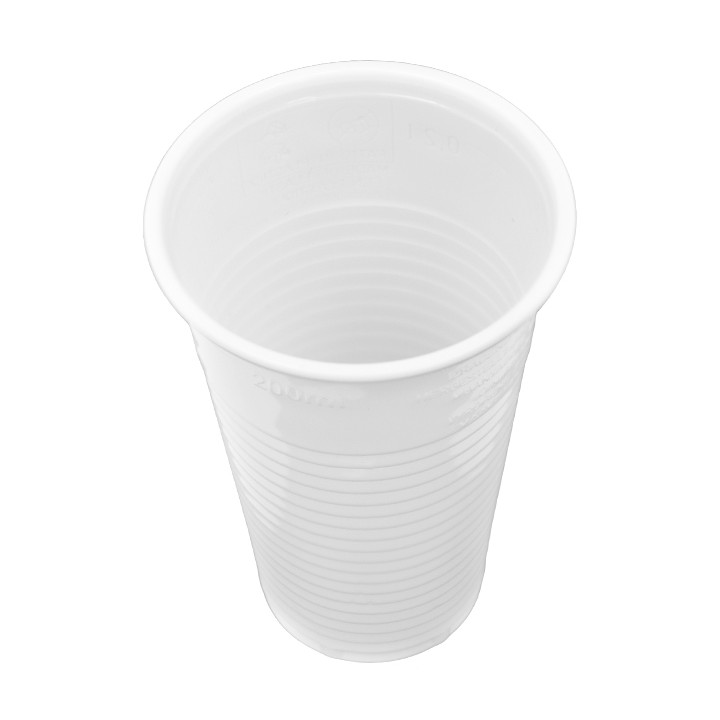 Plastic Cup PP White 220ml (100 Units)  