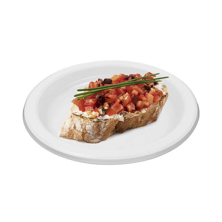 Reusable Plate in PS Flat White 16,5cm (50 Units)  