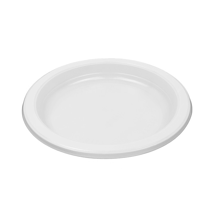 Reusable Plate in PS Flat White 16,5cm (650 Units)