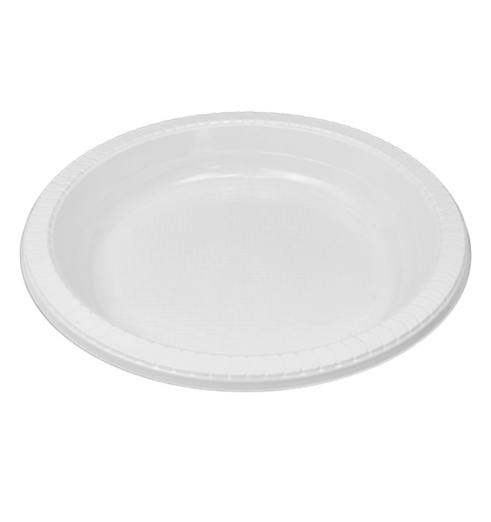 Reusable Plate in PS Deep White 22cm (50 Units)