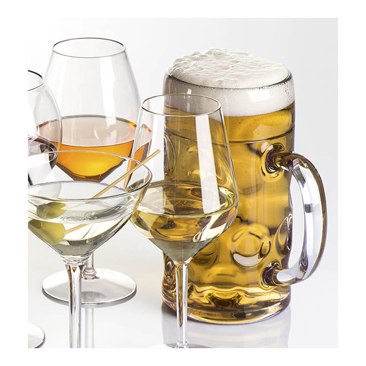 Reusable Durable Tankard SAN 1.000ml (6 Units)