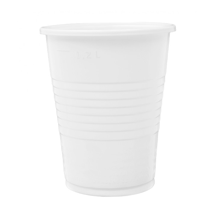 Reusable Plastic Cup in PP White 240ml (2.000 Units)