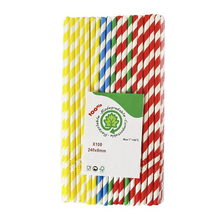 Paper Straw Flexible Pack Ø0,6cm 23cm (3.000 Units)