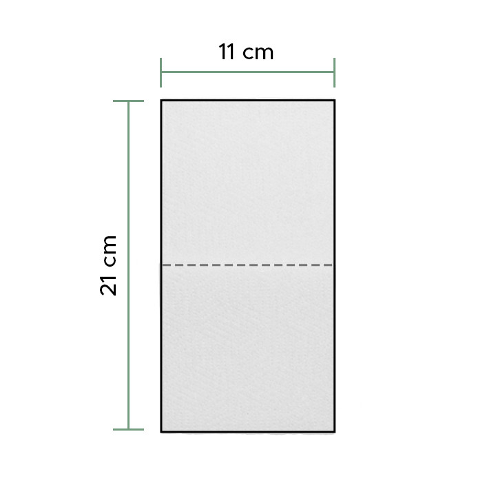 Paper Napkins Tissue 2 Layer V-Fold White 11x21cm (8.000 Units)