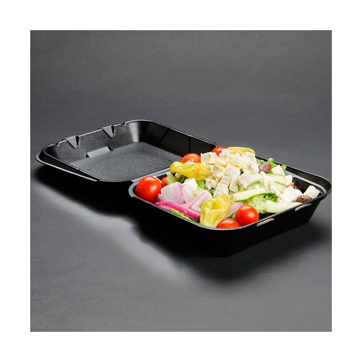Foam Baguette Container Black 1,85x1,5x0,70cm (500 Units)