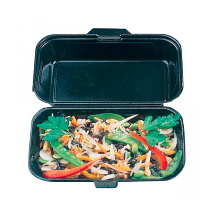 Foam Baguette Container Black 2,40x1,55x0,70cm (500 Units)