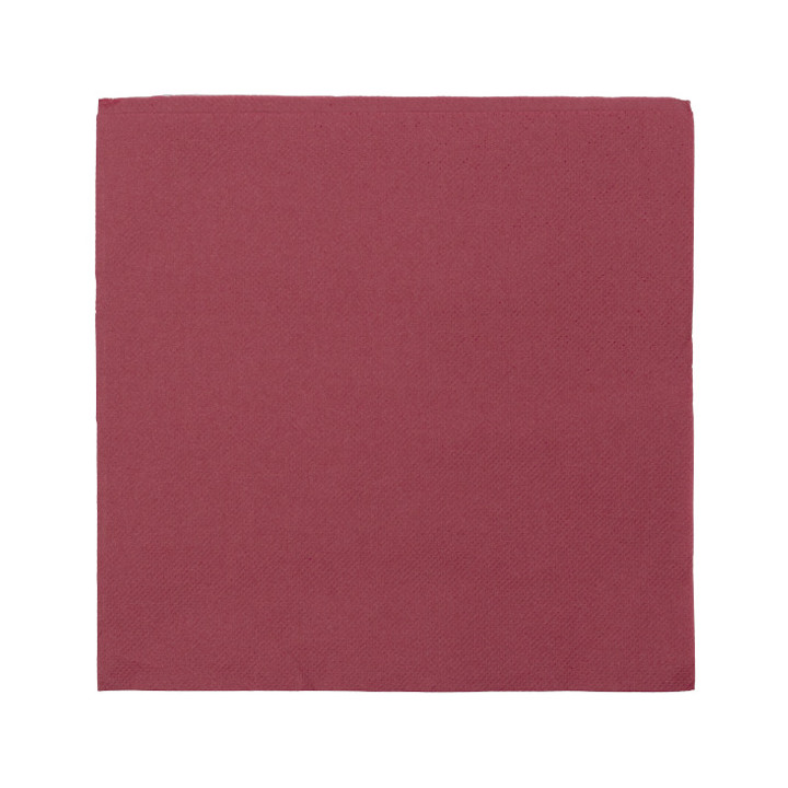 Paper Napkin Double Point 40x40cm 2-ply Burgundy (1.200 Units)