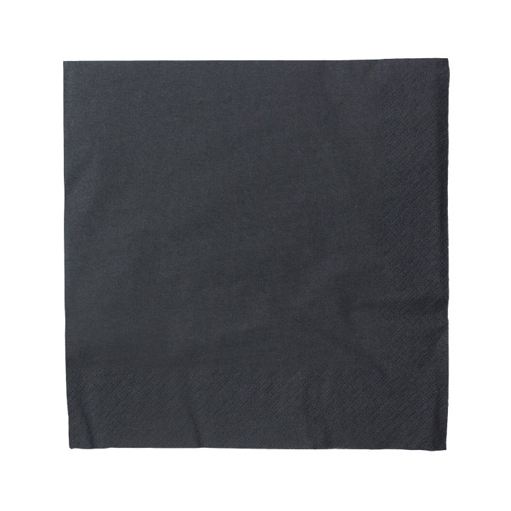 Paper Napkin with Border 40x40cm 2C Black (800 Units)