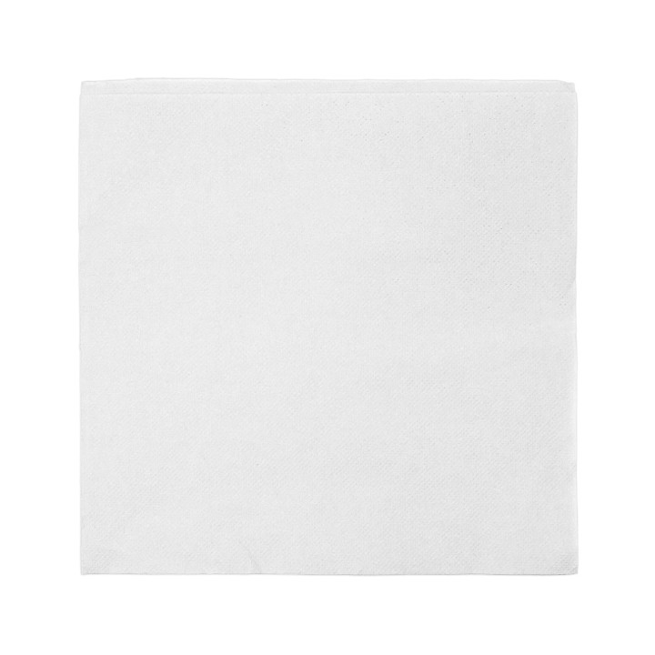 Paper Napkin Double Point 40x40cm 2-ply White (1.200 Units)