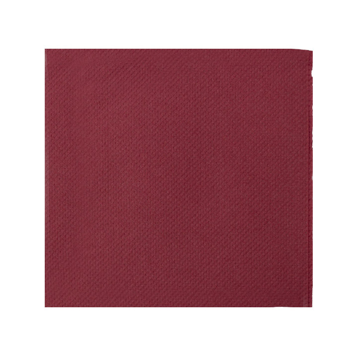 Cocktail Napkin 20x20cm 2-ply Burgundy (100 Units)