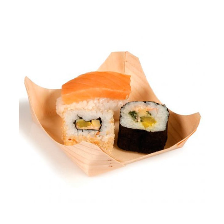 Pine Leaf Tray 10x10x3,5cm (100 Units)  