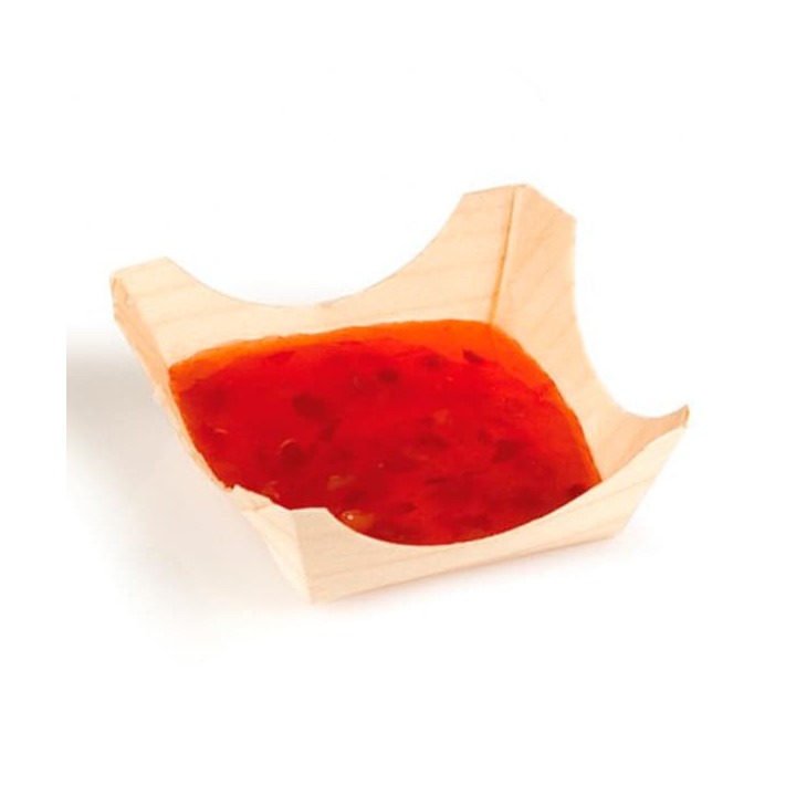 Pine Leaf Tray 4x4x1,5cm (100 Units)  