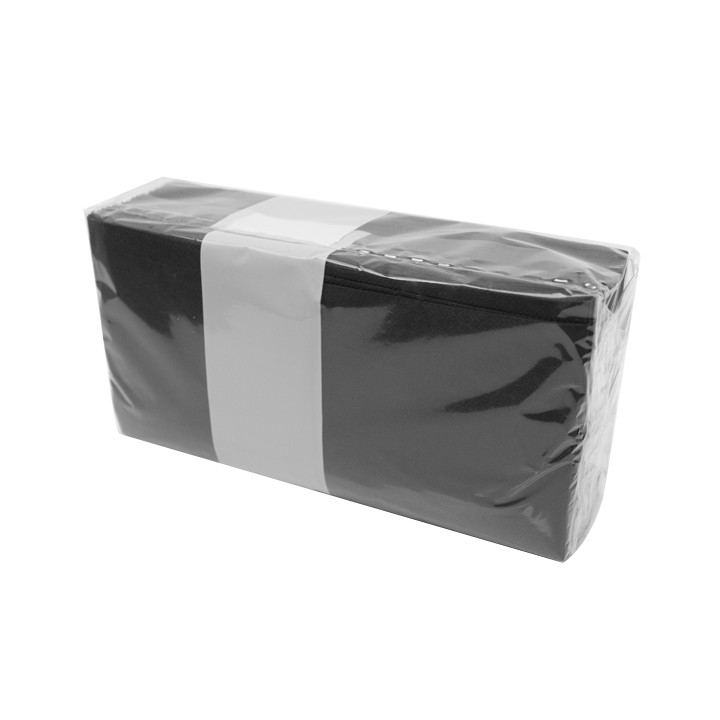 Cocktail Napkin 20x20cm 2-ply Black (2.400 Units)