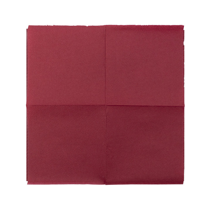Cocktail Napkin 20x20cm 2-ply Burgundy (2.400 Units)