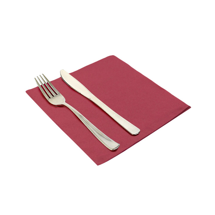 Paper Napkin Double Point 40x40cm 2-ply Burgundy (50 Units)