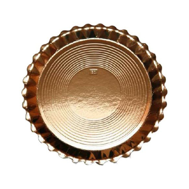 Paper Plate Round Shape Gold "Venus" 30cm (50 Units) 