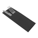 Cutlery Napkin Fold Micropoint 33x40cm Black (60 Units)