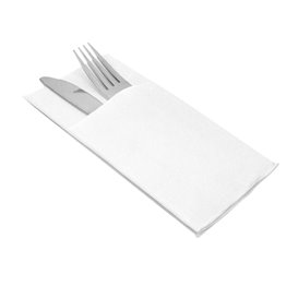 Cutlery Napkin Fold Micropoint 40x40cm White (30 Units)
