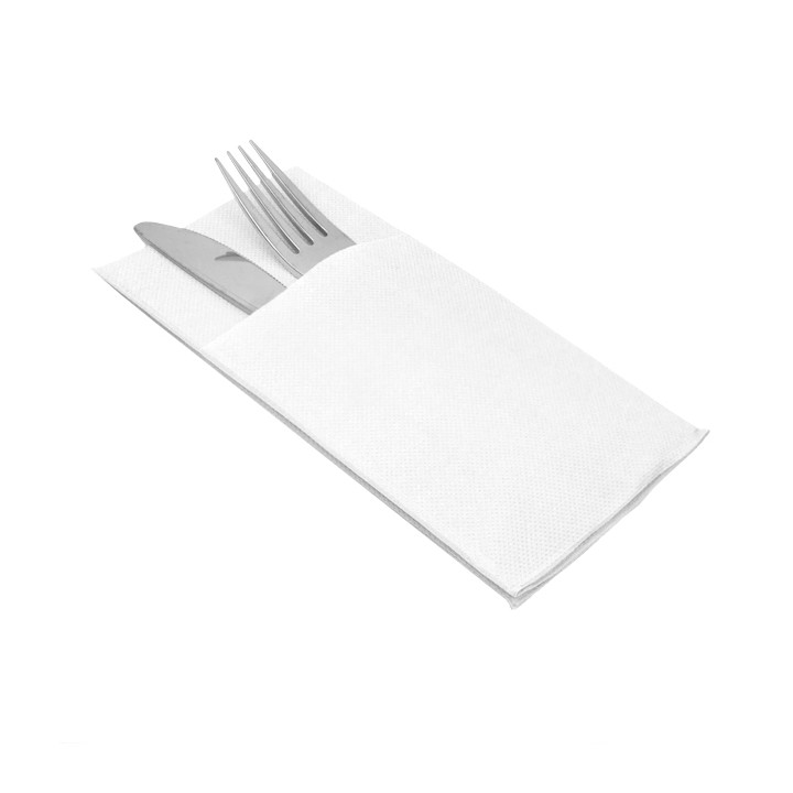 Cutlery Napkin Fold Micropoint 40x40cm White (30 Units)