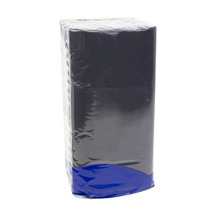 Cutlery Napkin Fold Micropoint 40x40cm Black (30 Units)