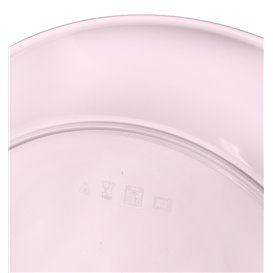 Reusable Plate Durable Mineral-Filled PP Pink Ø23,5cm (12 Units)