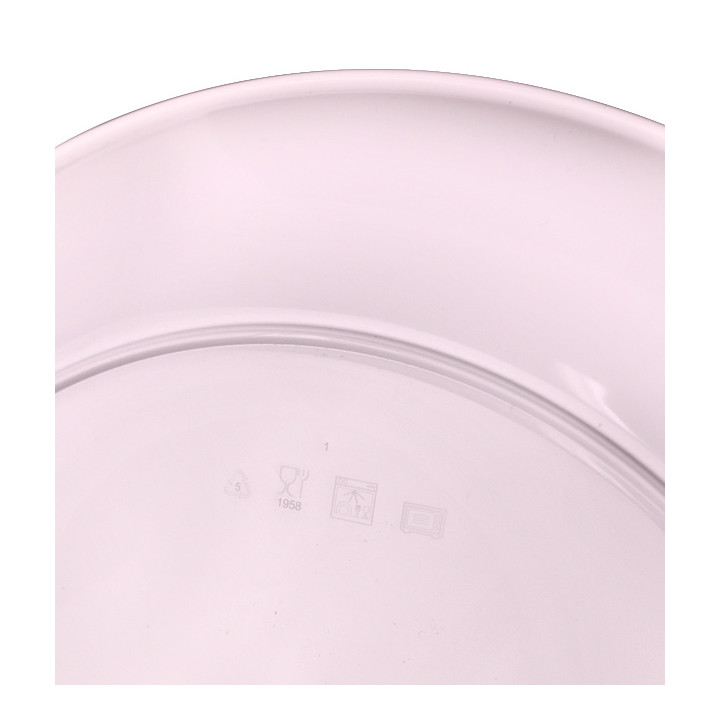Reusable Plate Durable PP Mineral Pink Ø23,5cm (6 Units)