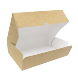 Kraft Cardboard Bakery Box 20,4x15,8x6cm 1kg (20 Units) 