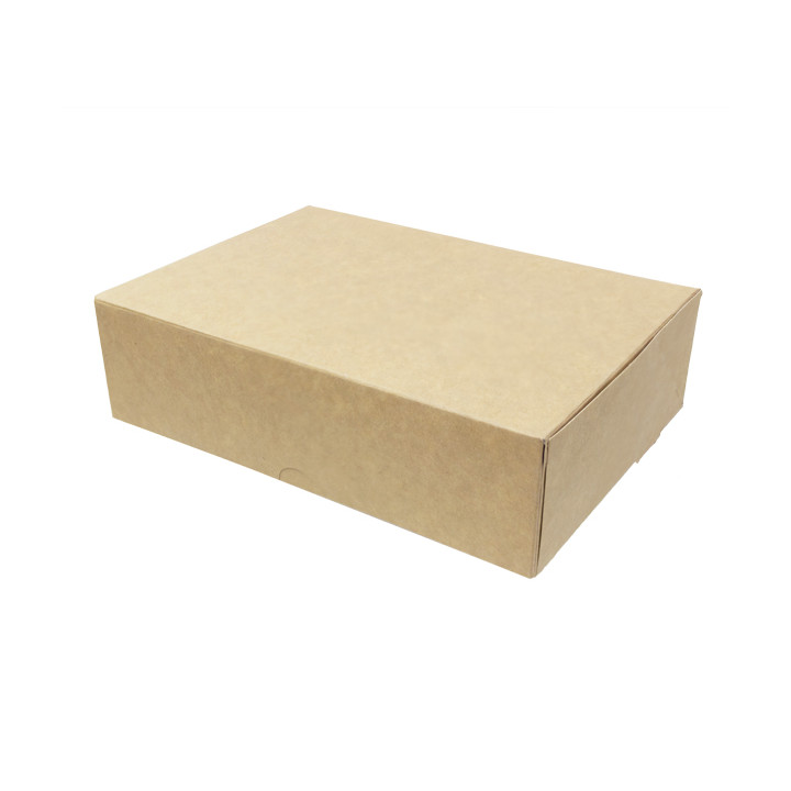 Kraft Cardboard Bakery Box 18,2x13,6x5,2cm 500g (20 Units) 