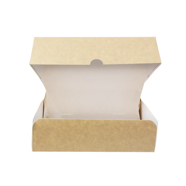 Kraft Cardboard Bakery Box 18,2x13,6x5,2cm 500g (20 Units) 