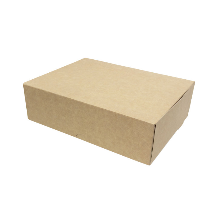 Kraft Cardboard Bakery Box 20,4x15,8x6cm 1kg (20 Units) 