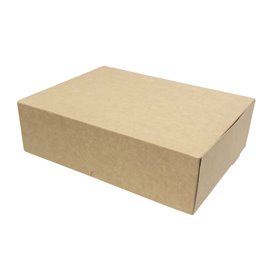 Kraft Cardboard Bakery Box 20,4x15,8x6cm 1kg (250 Units)