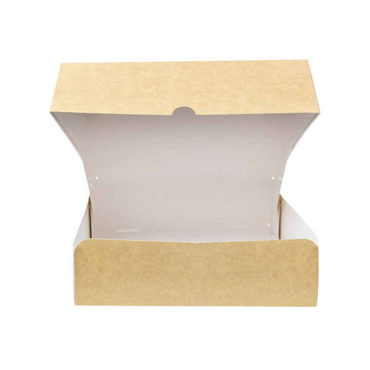 Kraft Cardboard Bakery Box 20,4x15,8x6cm 1kg (20 Units) 
