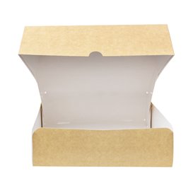 Kraft Cardboard Bakery Box 20,4x15,8x6cm 1kg (250 Units)