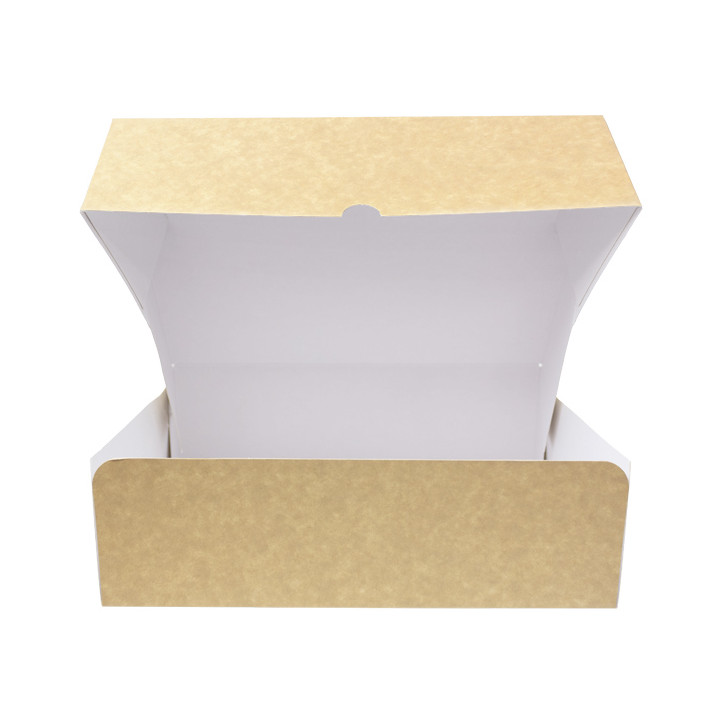 Kraft Cardboard Bakery Box 25,8x18,9x8cm 2kg (240 Units)