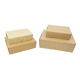 Kraft Cardboard Bakery Box 20,4x15,8x6cm 1kg (25 Units)