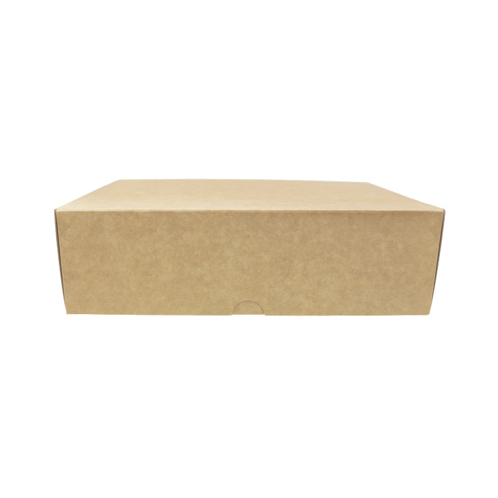 Kraft Cardboard Bakery Box 20,4x15,8x6cm 1kg (20 Units) 