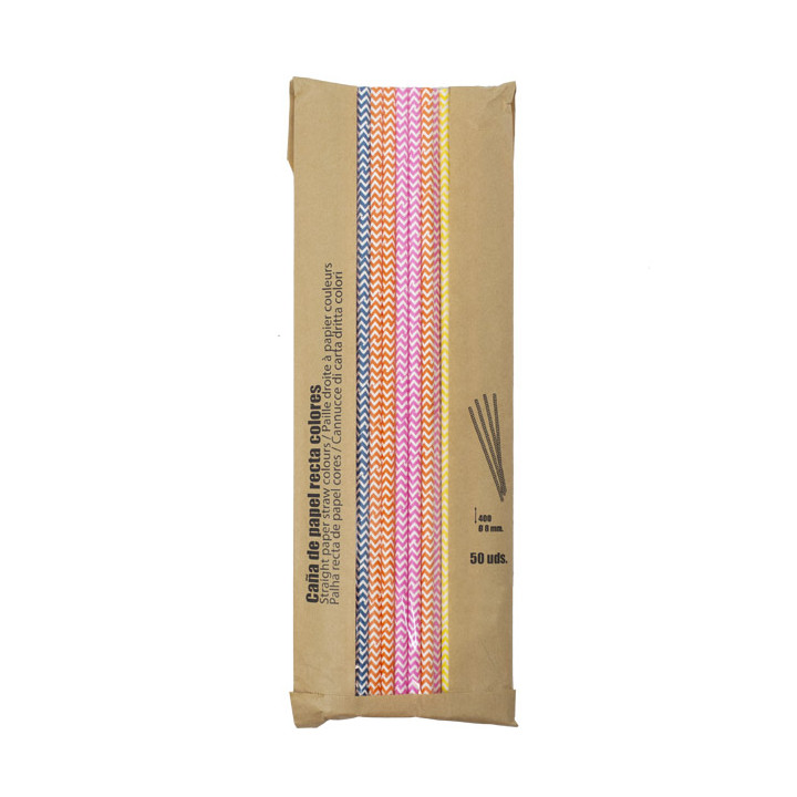 Straight Paper Cane Colors Ø8mm 40cm (3.000 Units)