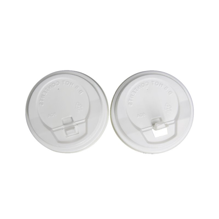 Lid for Paper Cup Hole White 12, 16 and 22 Oz Ø9,0cm (100 Units)  