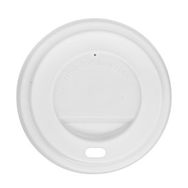 Lid for Paper Cup Hole 4Oz/120ml White Ø6,2cm (3.000 Units)