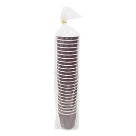 Paper Cup Ripple Wall Kraft 9Oz/270ml Ø8,0cm (1.050 Units)