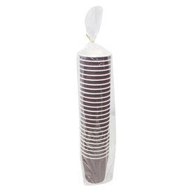 Paper Cup Ripple Wall Kraft 9Oz/270ml Ø8,0cm (25 Units)