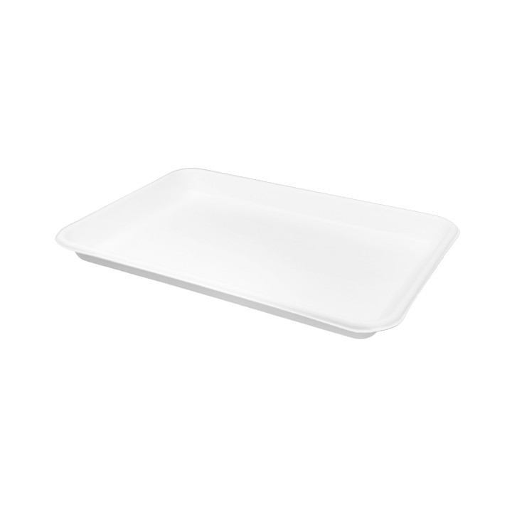 White Sugar Cane Tray 24,5x17,5cm (500 Units)