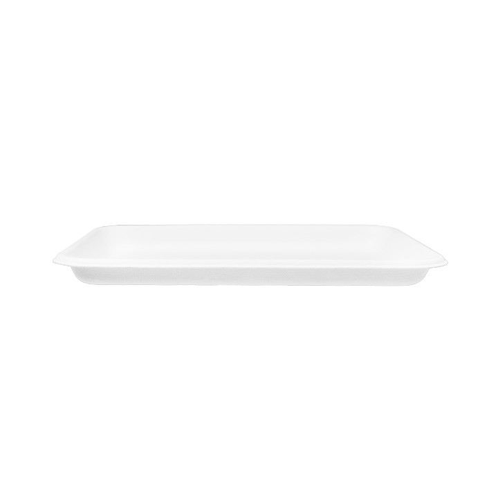 White Sugar Cane Tray 20,5x14,5cm (50 Units)