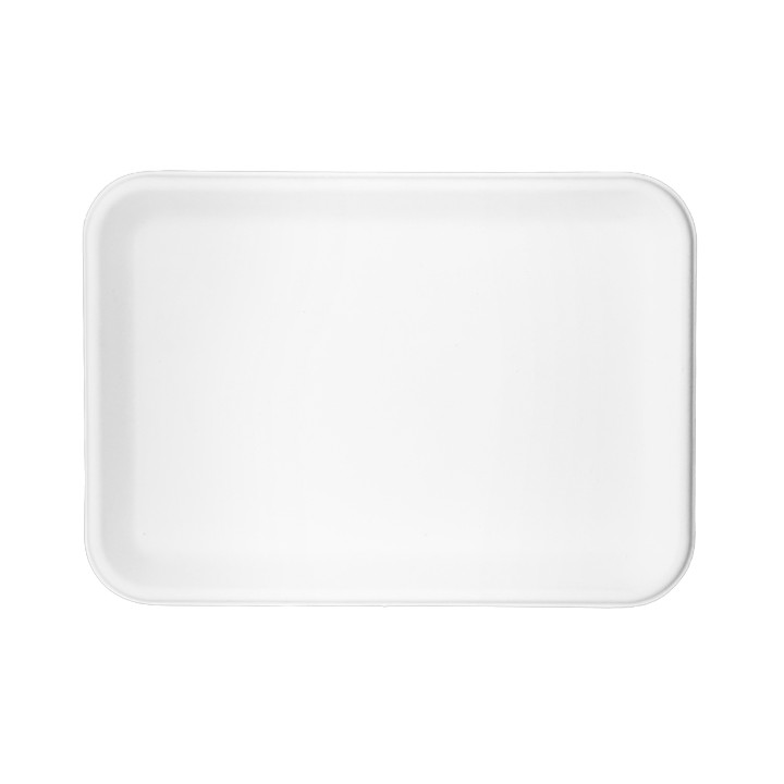 White Sugar Cane Tray 20,5x14,5cm (50 Units)