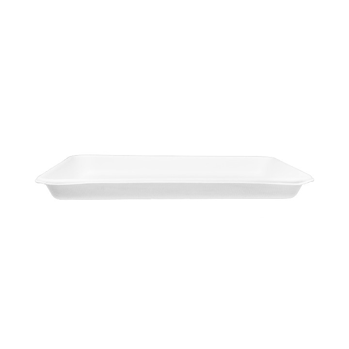 White Sugar Cane Tray 24,5x17,5cm (50 Units) 