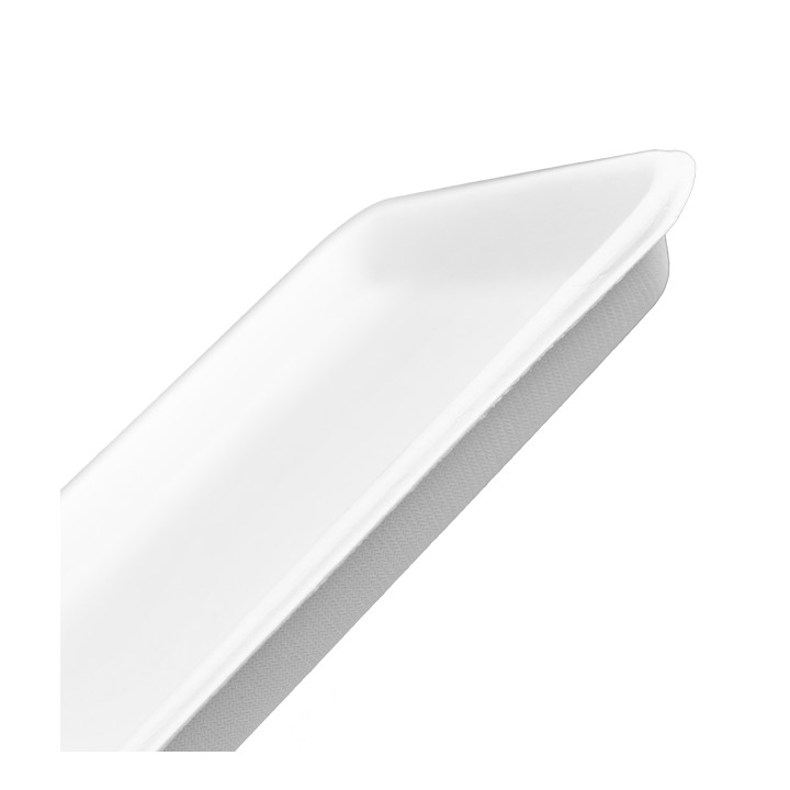 White Sugar Cane Tray 24,5x17,5cm (50 Units) 