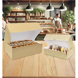 Kraft Cardboard Bakery Box 20,4x15,8x6cm 1kg (25 Units)